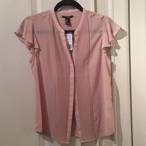 Ruffle Sleeve Blouse